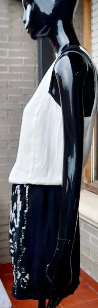 Vestido Fiesta Blanco Talla XS