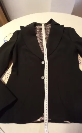 Blazer chaqueta MANGO entallada negra Talla 40