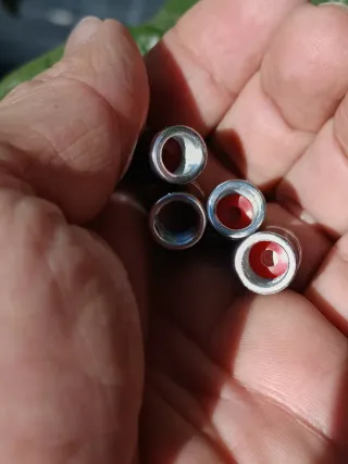 4 Tapas Válvulas Porsche Carbono