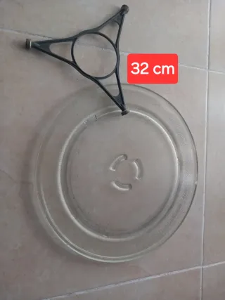 Plato cristal 32cm  Plato giratorio.