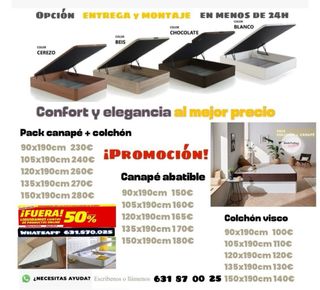 Liquidación en CANAPÉS Y COLCHONES