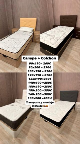 Liquidación en CANAPÉS Y COLCHONES