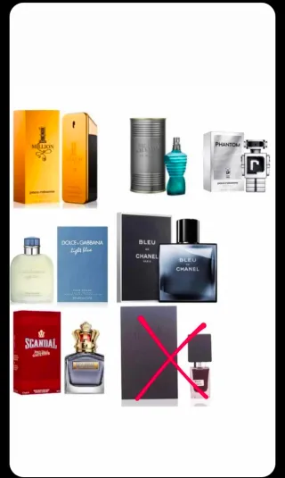 Lotes de 5 perfumes Genéricos