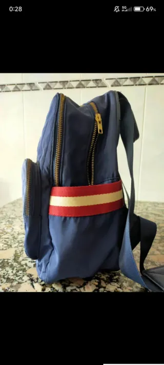 Mochila Colors azul y multicolor