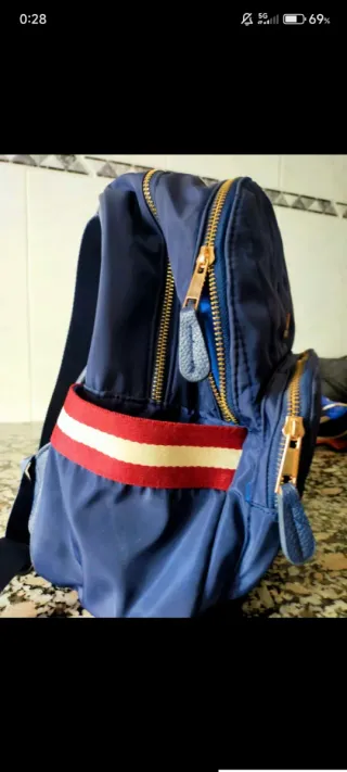 Mochila Colors azul y multicolor