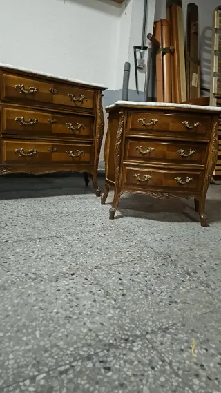 Dormitorio Vintage Madera y Mármol