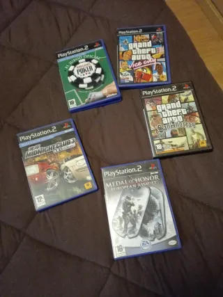 PS2 Juegos: GTA San Andreas, Vice City, Midnight C