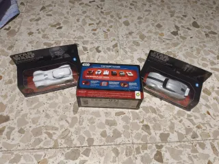 3 Coches Star Wars en Caja