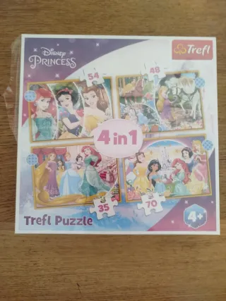 Puzzle 4 en 1 Princesas Disney Trefl