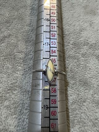 Anel Prata com Contraste