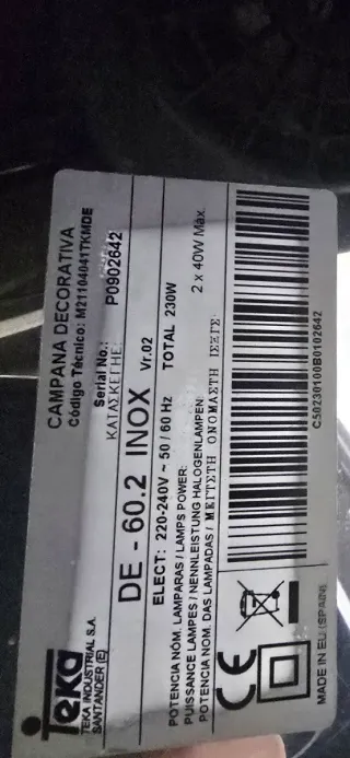 Extractor de cocina Teka