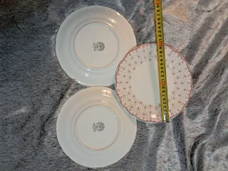 6 Platos Postre La Cartuja Flor de Lis