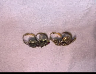 2 Anillos Vintage Ajustables Búho y Calavera