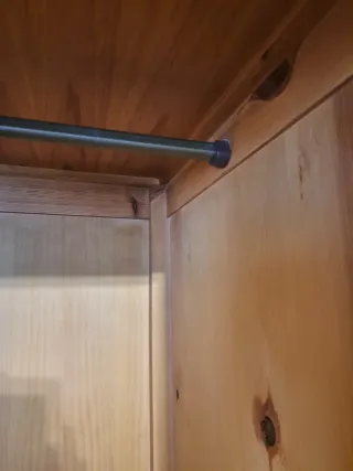 Armario grande madera maciza - rústico 3 puertas