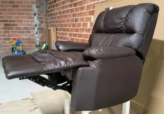 Sillón Masaje Lefthous Piel Sintética Marrón