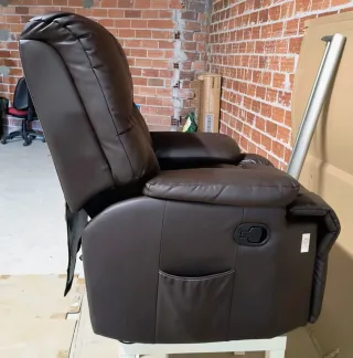 Sillón Masaje Lefthous Piel Sintética Marrón