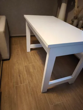 Escritorio juvenil blanco madera 2 cajones