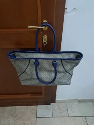 Borsa Montblanc Beige e Blu