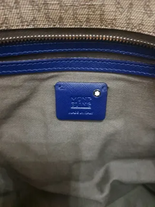 Borsa Montblanc Beige e Blu