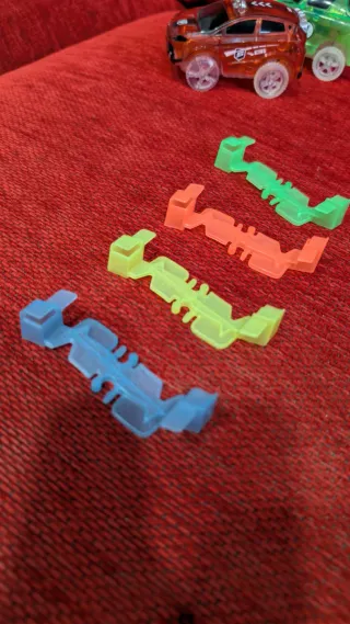 Pista Coches Construcción con Luz