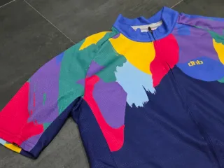 Maglia DHB ciclismo blu taglia L bici mtb