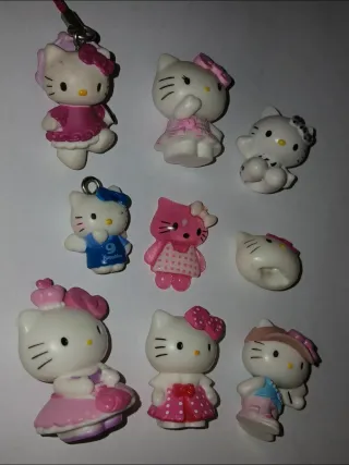 Lotto 9 Mini Figure Hello Kitty
