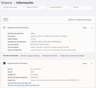 PC Gaming i7 9700K 32GB RAM 3TB SSD