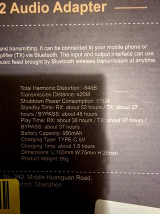 Receptor Transmisor Premium Bluetooth 5.2 Musicozy