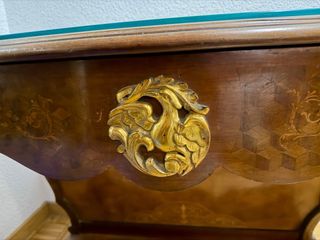 Consola antigua recibidor Luis XV - Marquetería