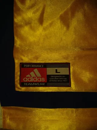 Adidas Vintage Teamwear L - Yellow Navy - Blokecor