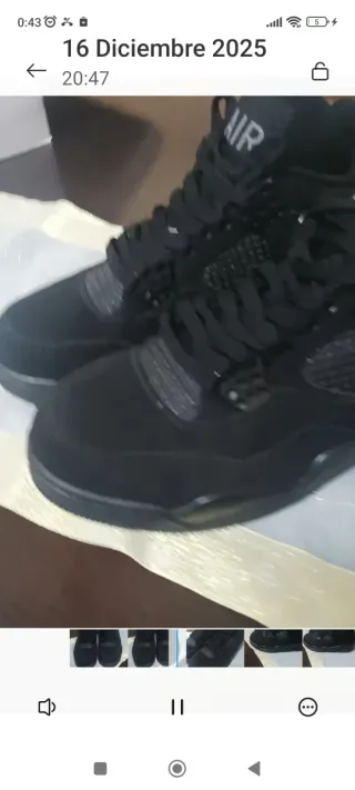 Tenis Jordan Negros Casi Nuevos