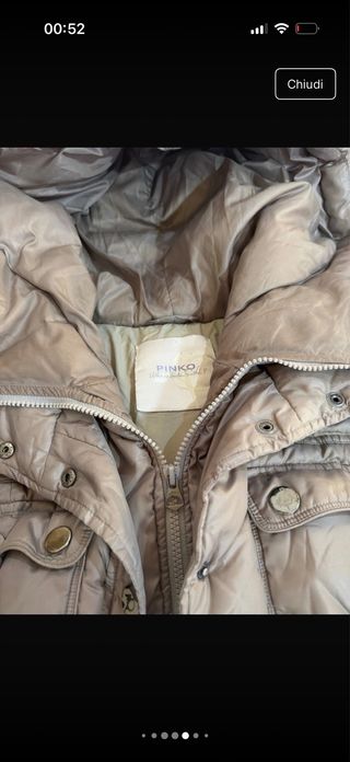 Cappotto beige con cappuccio usato 2 volte come nu