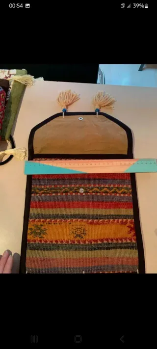 Borsa a tracolla tessuta a mano