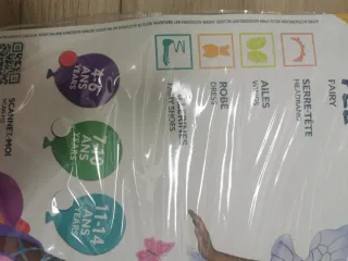 Disfraz Hada Niña Talla 4-6 años.