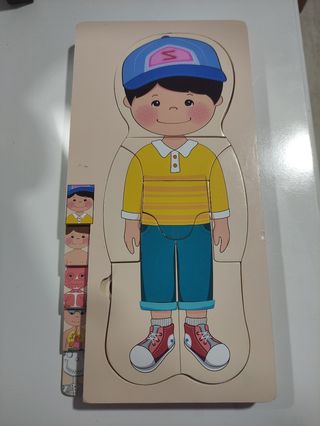 2 Puzzles Madera Cuerpo Humano