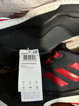 Zapatillas Baloncesto Adidas Rose Negras Rojas