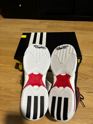 Zapatillas Baloncesto Adidas Rose Negras Rojas