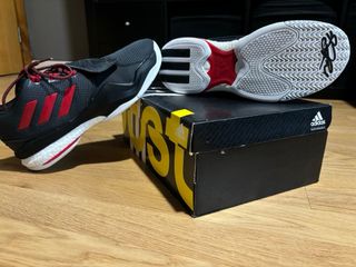 Zapatillas Baloncesto Adidas Rose Negras Rojas