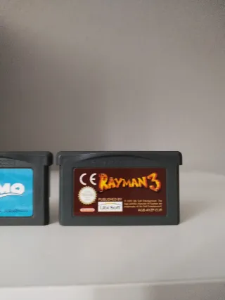 Juegos GBA Buscando a Nemo y Rayman 3