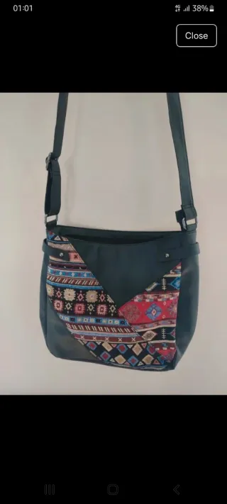 Borsa a tracolla donna fantasia etnica