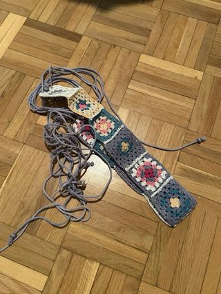 Cinturón tejido a mano talla única