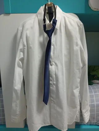 Traje comunión niño blanco y corbata