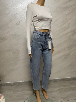 Jeans Donna Strass Luminosi modello ballons