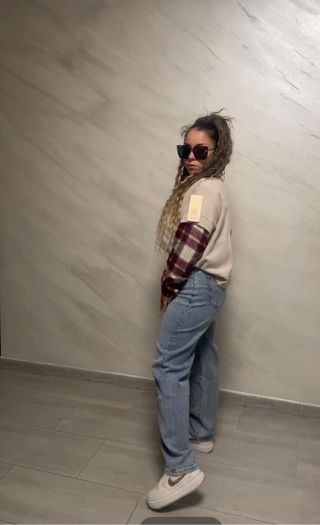 Jeans Donna Strass Luminosi modello ballons