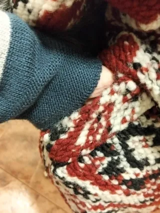 Chaqueta Lana y Pelo Talla Únic