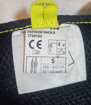 Espaldera protectora para moto/esquí