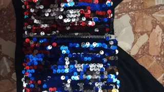 Top lentejuelas multicolor