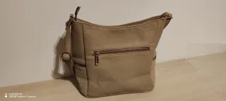 Bolso de mano mujer beige