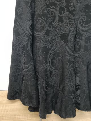 Falda negra bordada GetRich Talla XL