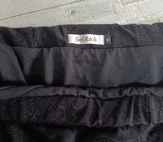 Falda negra bordada GetRich Talla XL